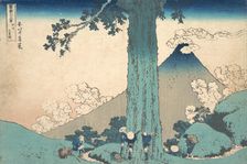 Mishima Pass in Kai Province (Koshu Mishima goe), from the series Thirty-six Views ..., ca. 1830-32. Creator: Hokusai