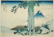 Mishima Pass in Kai Province (Koshu Mishimagoe), from the series "Thirty-six Views of..., c.1830/33. Creator: Hokusai