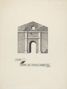 Mision de Santa Cruz, 1935/1942. Creator: James Jones