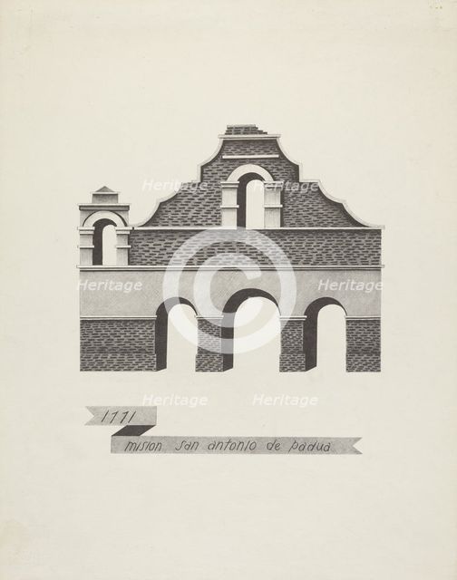 Mision San Antonio de Padua, 1935/1942. Creator: James Jones.