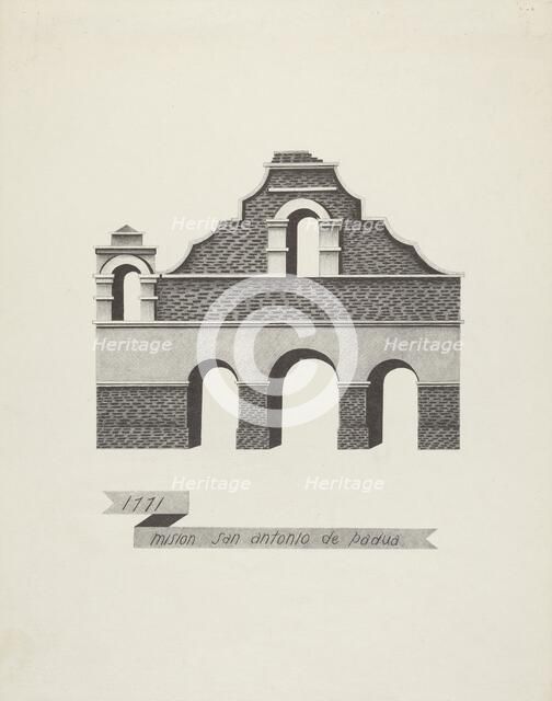 Mision San Antonio de Padua, 1935/1942. Creator: James Jones.