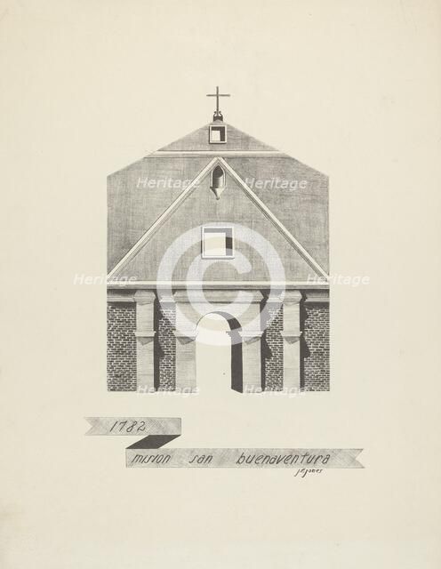 Mision San Buenaventura, 1935/1942. Creator: James Jones.