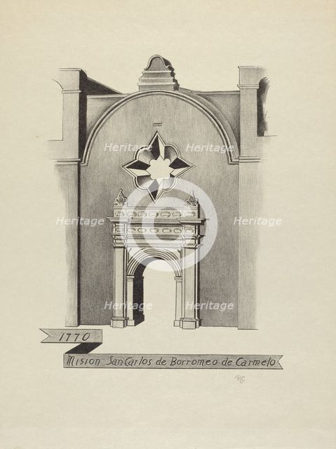 Mision San Carlos de Borromeo de Carmelo, 1935/1942. Creator: James Jones.