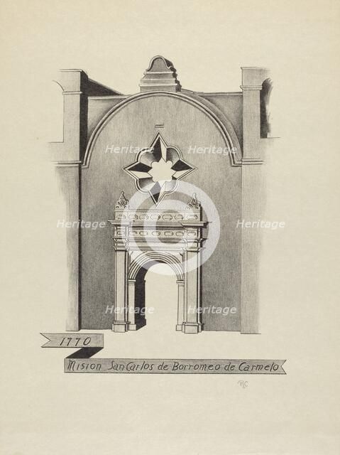 Mision San Carlos de Borromeo de Carmelo, 1935/1942. Creator: James Jones.