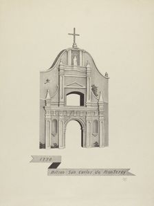 Mision San Carlos de Monterey, 1935/1942. Creator: James Jones