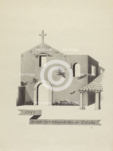 Mision San Fernando Rey de Espana, 1953/1942. Creator: James Jones.