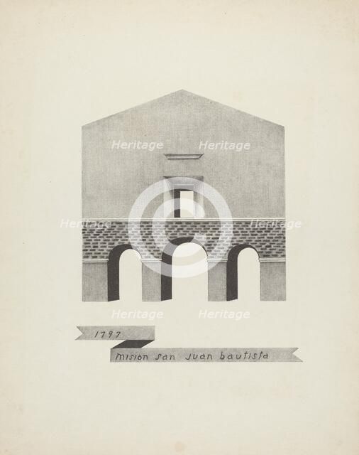 Mision San Juan Bautista, 1935/1942. Creator: James Jones.