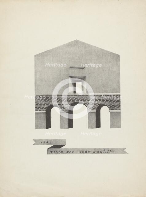 Mision San Juan Bautista, 1935/1942. Creator: James Jones.