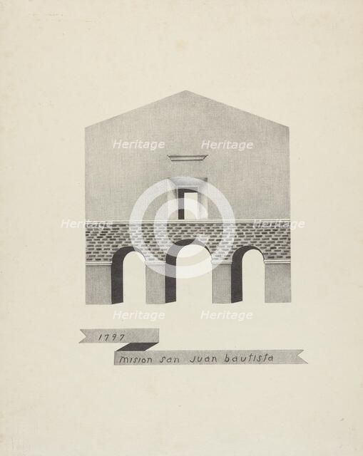 Mision San Juan Bautista, 1935/1942. Creator: James Jones.