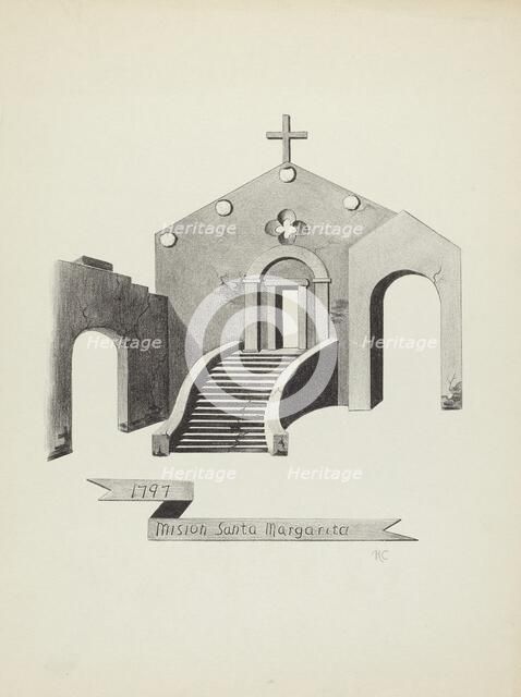 Mision Santa Margarita, 1935/1942. Creator: James Jones.