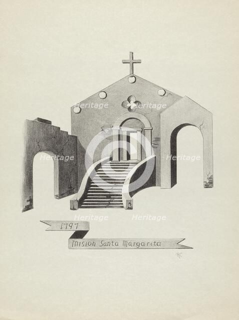Mision Santa Margarita, 1935/1942. Creator: James Jones.