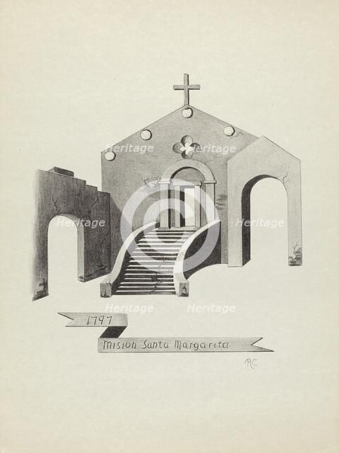 Mision Santa Margarita, 1935/1942. Creator: James Jones.