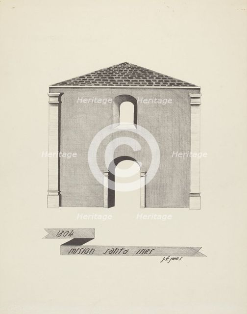 Mision Santa Ines, 1935/1942. Creator: James Jones.