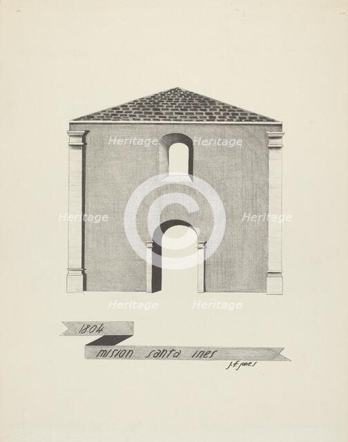 Mision Santa Ines, 1935/1942. Creator: James Jones.