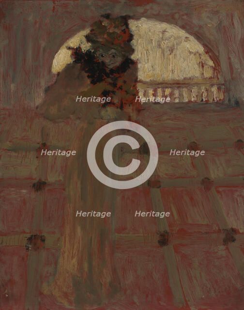 Misia at the Opera, c. 1900. Artist: Vuillard, Édouard (1868-1940)