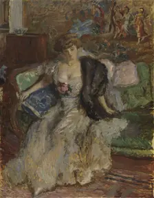 Misia Godebska, 1908. Artist: Bonnard, Pierre (1867-1947)