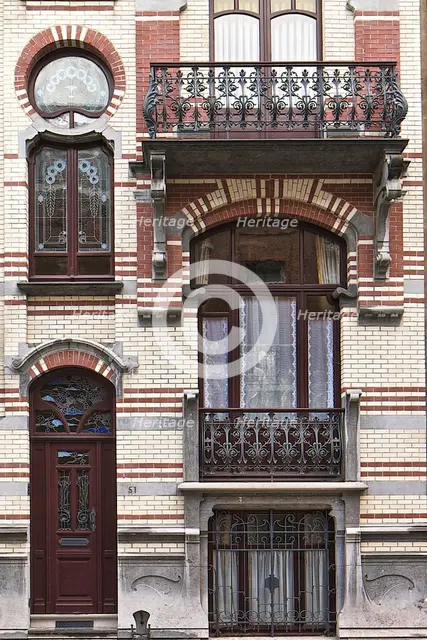 Mison Kwachet, 51 Rue Van Campenhout, Brussels, Belgium, (1901), c2014-2017. Artist: Alan John Ainsworth.