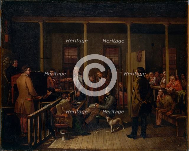 Missouri Courtroom, 1852. Creator: William Josiah Brickey.