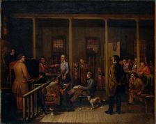 Missouri Courtroom, 1852. Creator: William Josiah Brickey