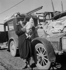 Missouri family..., seven months from the drought area, Tracy (vicinity), California, 1937. Creator: Dorothea Lange