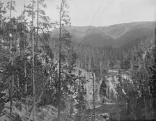 Missouri River, below Great Falls, Montana c1897. Creator: Unknown