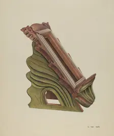 Missal Holder, c. 1939. Creator: Vera Van Voris