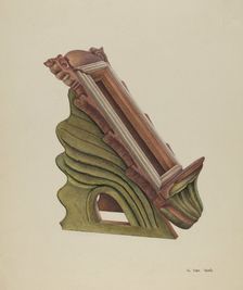 Missal Holder, c. 1939. Creator: Vera Van Voris