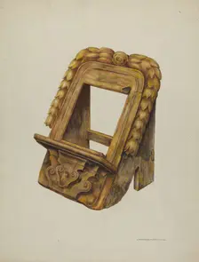 Missal Stand, 1937. Creator: Gerald Transpota