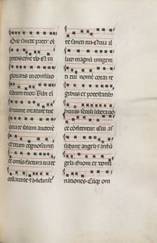 Missale: Fol. 112: contains some music as part of Palm Sunday liturgy, 1469. Creator: Bartolommeo Caporali (Italian, c. 1420-1503)