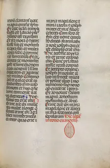 Missale: Fol. 122: contains music for "Hely Hely Lama etc." within St. Mattion Passion, 1469. Creator: Bartolommeo Caporali (Italian, c. 1420-1503)