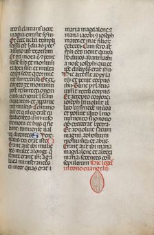 Missale: Fol. 122: contains music for "Hely Hely Lama etc." within St. Mattion Passion, 1469. Creator: Bartolommeo Caporali (Italian, c. 1420-1503)