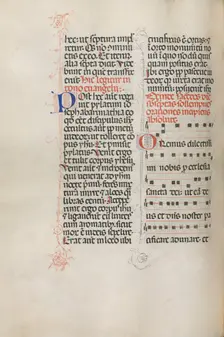 Missale: Fol. 145v: Music for various prayers…, 1469. Creator: Bartolommeo Caporali (Italian, c. 1420-1503)
