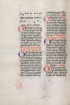 Missale: Fol. 146v: Music for various prayers..., 1469. Creator: Bartolommeo Caporali (Italian, c. 1420-1503)