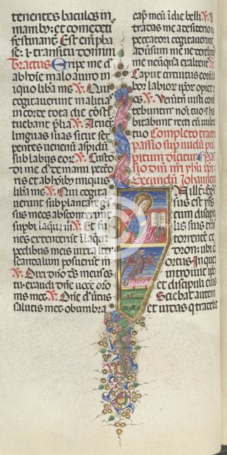 Missale: Fol. 141v: Saint John with Eagle, 1469. Creator: Bartolommeo Caporali (Italian, c. 1420-1503).