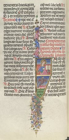 Missale: Fol. 141v: Saint John with Eagle, 1469. Creator: Bartolommeo Caporali (Italian, c. 1420-1503)