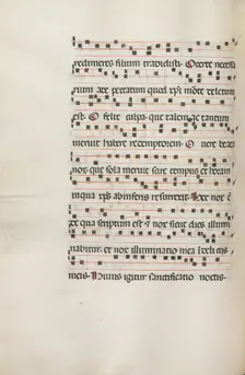 Missale: Fol. 155v: Music for "Exultet", 1469. Creator: Bartolommeo Caporali (Italian, c. 1420-1503)