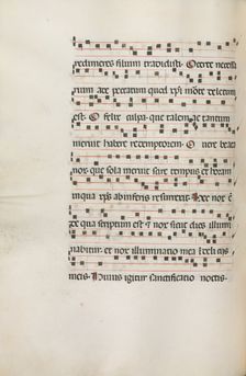 Missale: Fol. 155v: Music for "Exultet", 1469. Creator: Bartolommeo Caporali (Italian, c. 1420-1503)