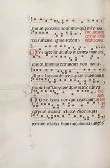 Missale: Fol. 156v: Music for "Exultet", 1469. Creator: Bartolommeo Caporali (Italian, c. 1420-1503)