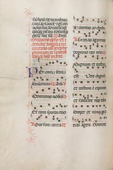 Missale: Fol. 176v: Music for various ordinary prayers, 1469. Creator: Bartolommeo Caporali (Italian, c. 1420-1503)