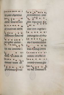 Missale: Fol. 177: Music for various ordinary prayers, 1469. Creator: Bartolommeo Caporali (Italian, c. 1420-1503)