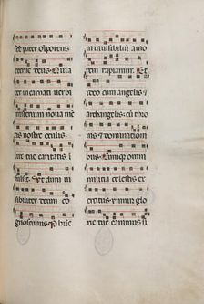 Missale: Fol. 177: Music for various ordinary prayers, 1469. Creator: Bartolommeo Caporali (Italian, c. 1420-1503)