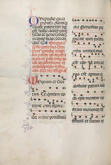 Missale: Fol. 178v: Music for various ordinary prayers, 1469. Creator: Bartolommeo Caporali (Italian, c. 1420-1503)