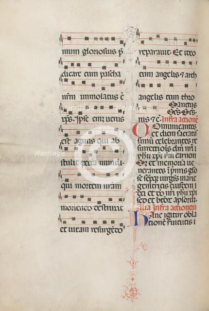 Missale: Fol. 179v: Music for various ordinary prayers, 1469. Creator: Bartolommeo Caporali (Italian, c. 1420-1503).