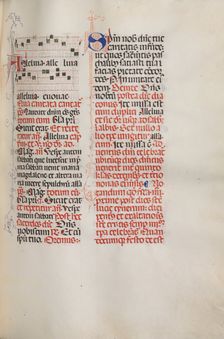 Missale: Fol. 173: Music for "Alleluia" etc. at beginning of Easter, 1469. Creator: Bartolommeo Caporali (Italian, c. 1420-1503)