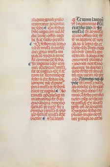 Missale: Fol. 173v: Music for "Alleluia" etc. at beginning of Easter, 1469. Creator: Bartolommeo Caporali (Italian, c. 1420-1503)