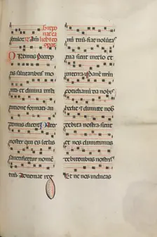 Missale: Fol. 189: Music for various prayers, 1469. Creator: Bartolommeo Caporali (Italian, c. 1420-1503)