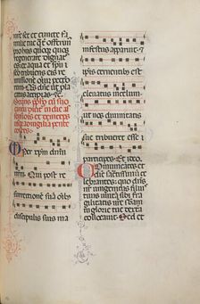 Missale: Fol. 180: Music for various ordinary prayers, 1469. Creator: Bartolommeo Caporali (Italian, c. 1420-1503)