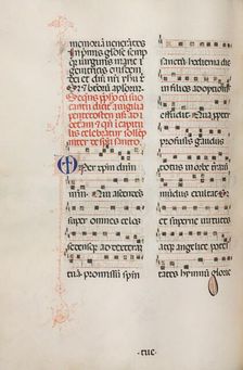 Missale: Fol. 180v: Music for various ordinary prayers, 1469. Creator: Bartolommeo Caporali (Italian, c. 1420-1503)