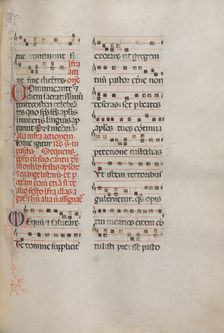 Missale: Fol. 181: Music for various ordinary prayers, 1469. Creator: Bartolommeo Caporali (Italian, c. 1420-1503)
