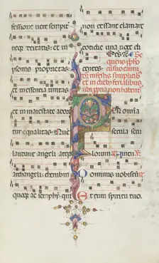 Missale: Fol. 183: Foliage decoration, 1469. Creator: Bartolommeo Caporali (Italian, c. 1420-1503)